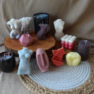 Beautiful molded candles
